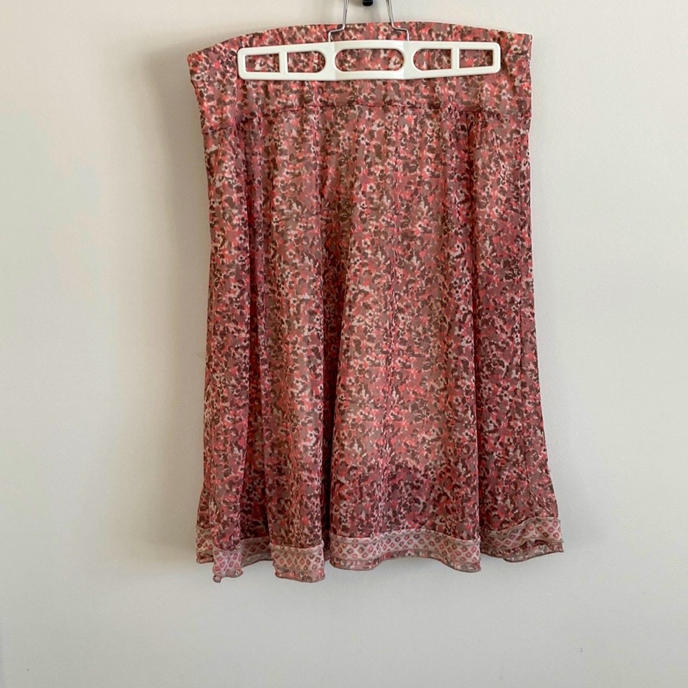 Sandwich Pink Double Layered Skirt